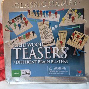 Solid Wood Teasers from Cardinal 7 fun Filled Playful Games Retro All Ages *